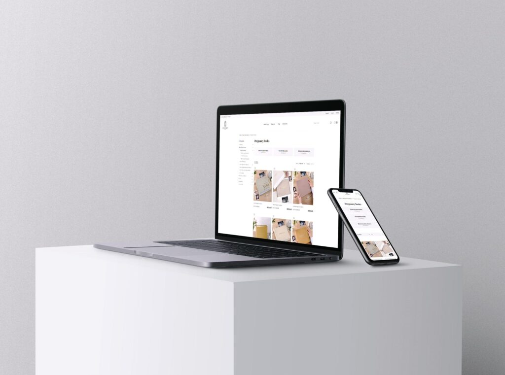 ArcoAlbum elektroninė parduotuvė kompiuteryje ir telefone